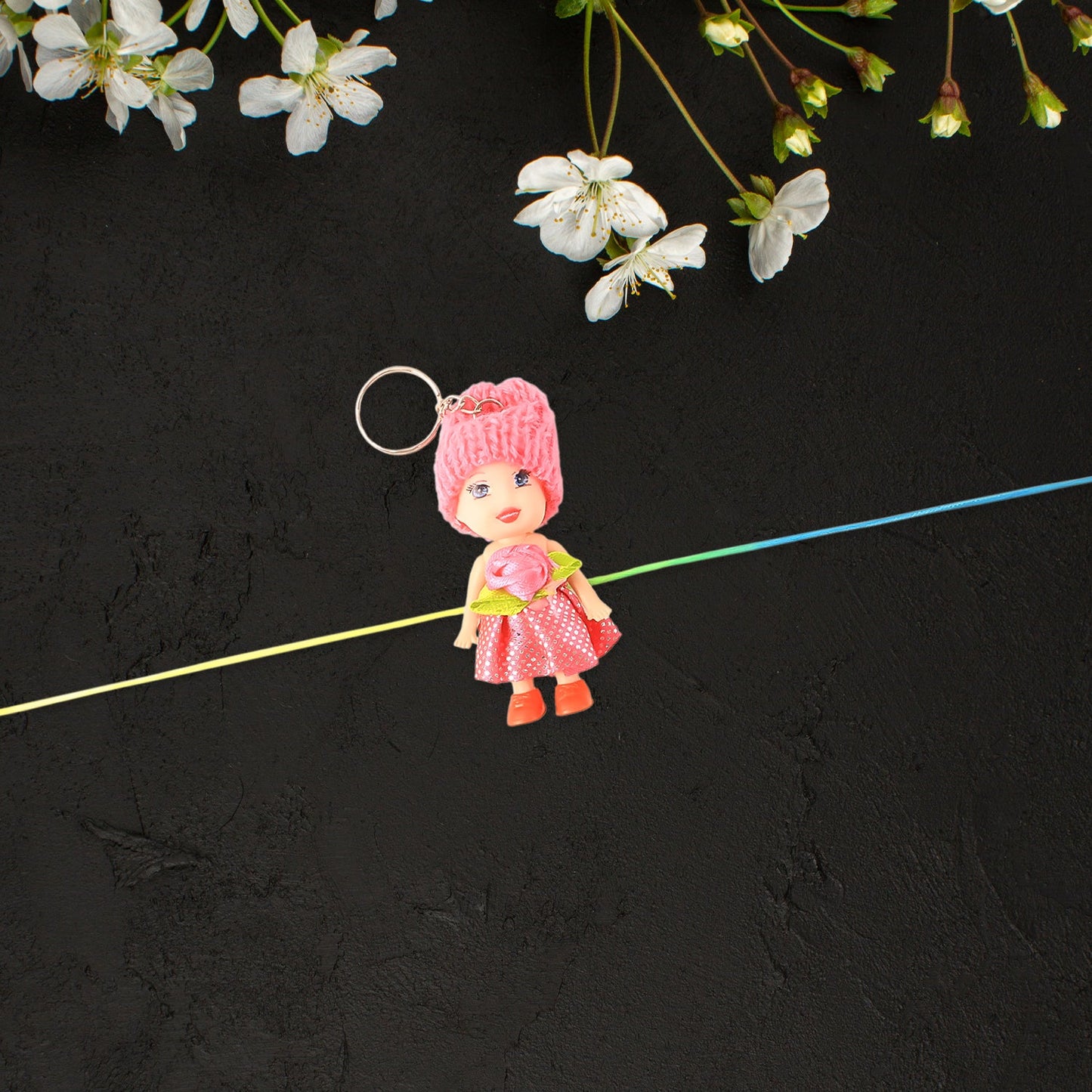 2-in-1 Kids Doll Bracelet cum Keychain – Stylish Soft Toy Bracelet for Daily Use as Bag or Key Ring