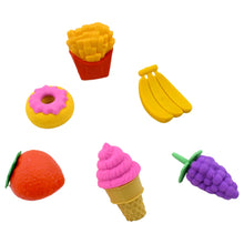 3D Food Fancy & Colorful Erasers – Cute Novelty Eraser Set for Kids & School Prize (1 Set / Mix Design & Color)