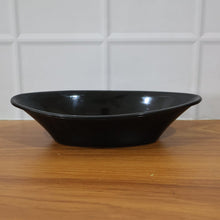 Plastic Marin Serving Bowl – Elegant Oval Deep Bowl (1 Pc / Balck)