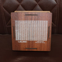 Big Wooden Savings Challenge Money Bank / Piggy Bank - (1 Pc)