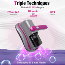 Powerful Suction Portable Handheld Vacuum Cleaner - Low Noise Vacuum Cleaner for Bed - Cordless Vacuum Cleaner for Car Seat Crevices Pillows, Mattresses, Sofas Wireless Anti Dust and Mite Cleaner