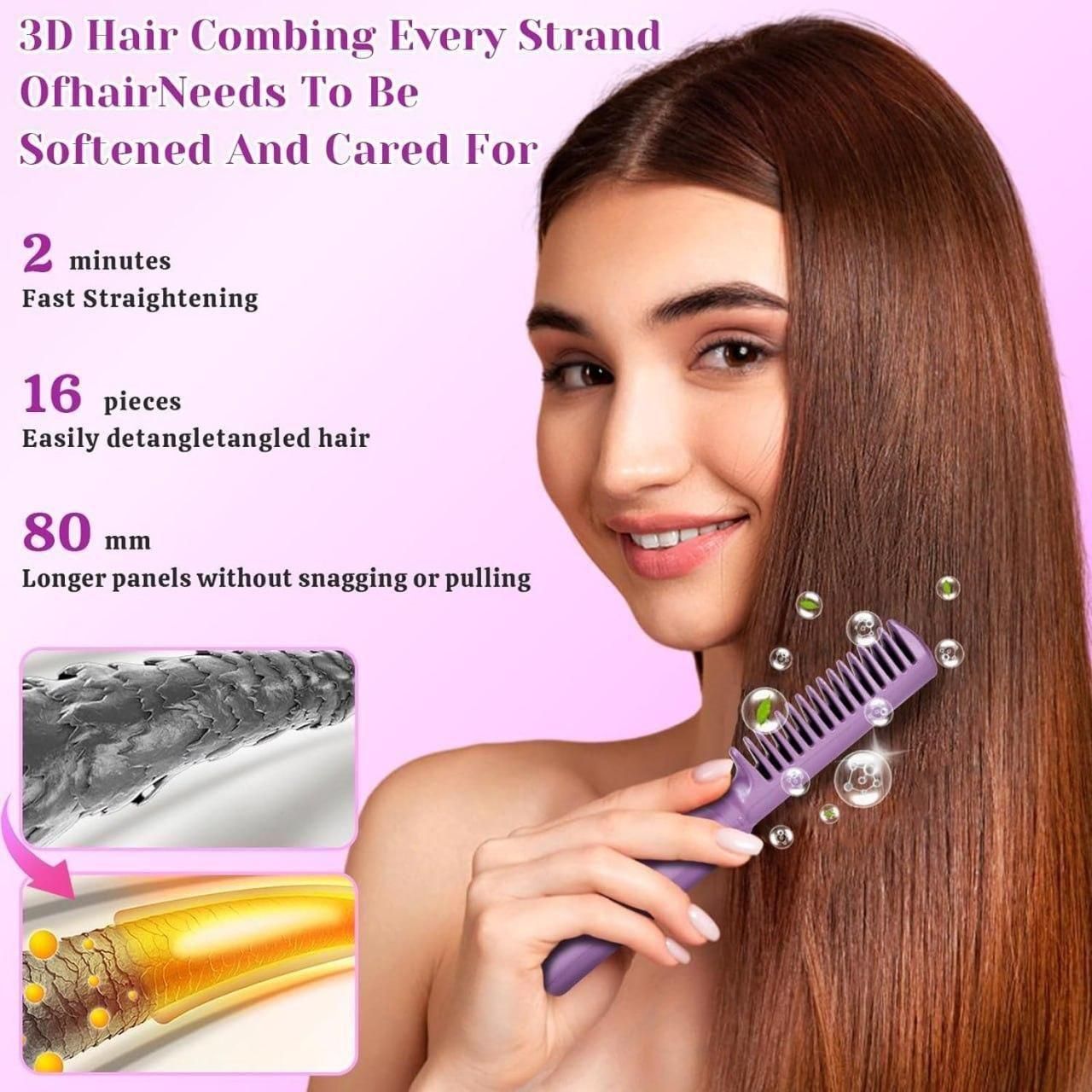 Portable Cordless Mini Hair Straightener | USB Rechargeable Hair Styler for Travel