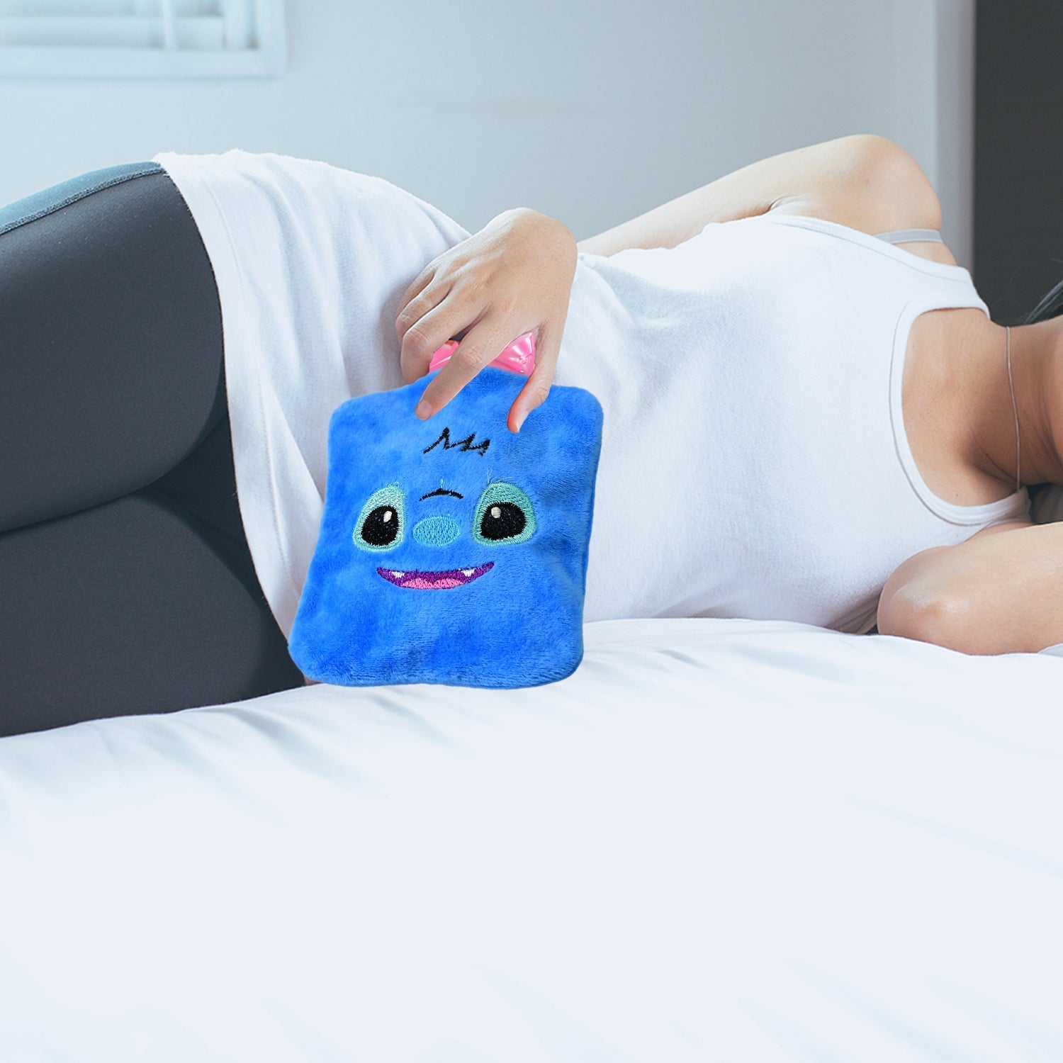Blue Smiley Hot Water Bag