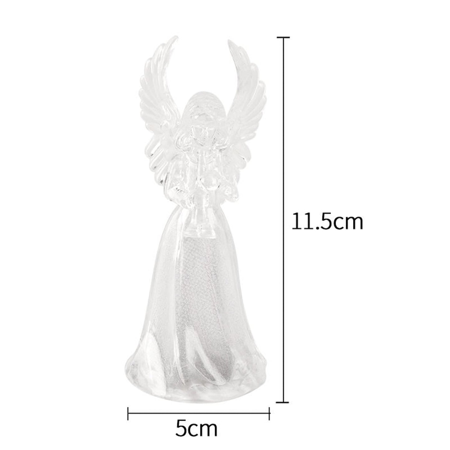 Decorative LED Light-Up Angel Figurines (12 Pc)