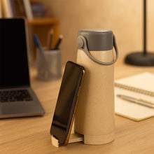 Creative Wheat Glass Water Bottle with Phone Holder (380ml, 80 Pc MOQ)