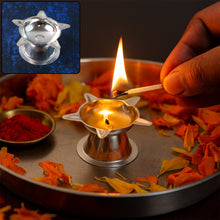 Lotus Design Stainless Steel Diya