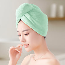 Premium Soft Microfiber Hair Drying Towel Wrap with Button Lock (1 Pc)