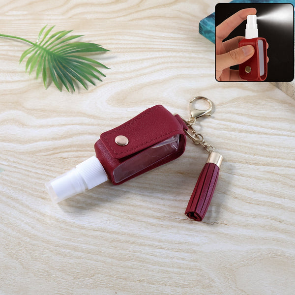 Portable Hand Sanitizer Holder Keychain with Tassel (1 Pc)
