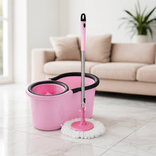 Quick Spin Mop With Steel Spin, Bucket Floor Cleaning, Easy Wheels & Big Bucket, Floor Cleaning Mop with Bucket