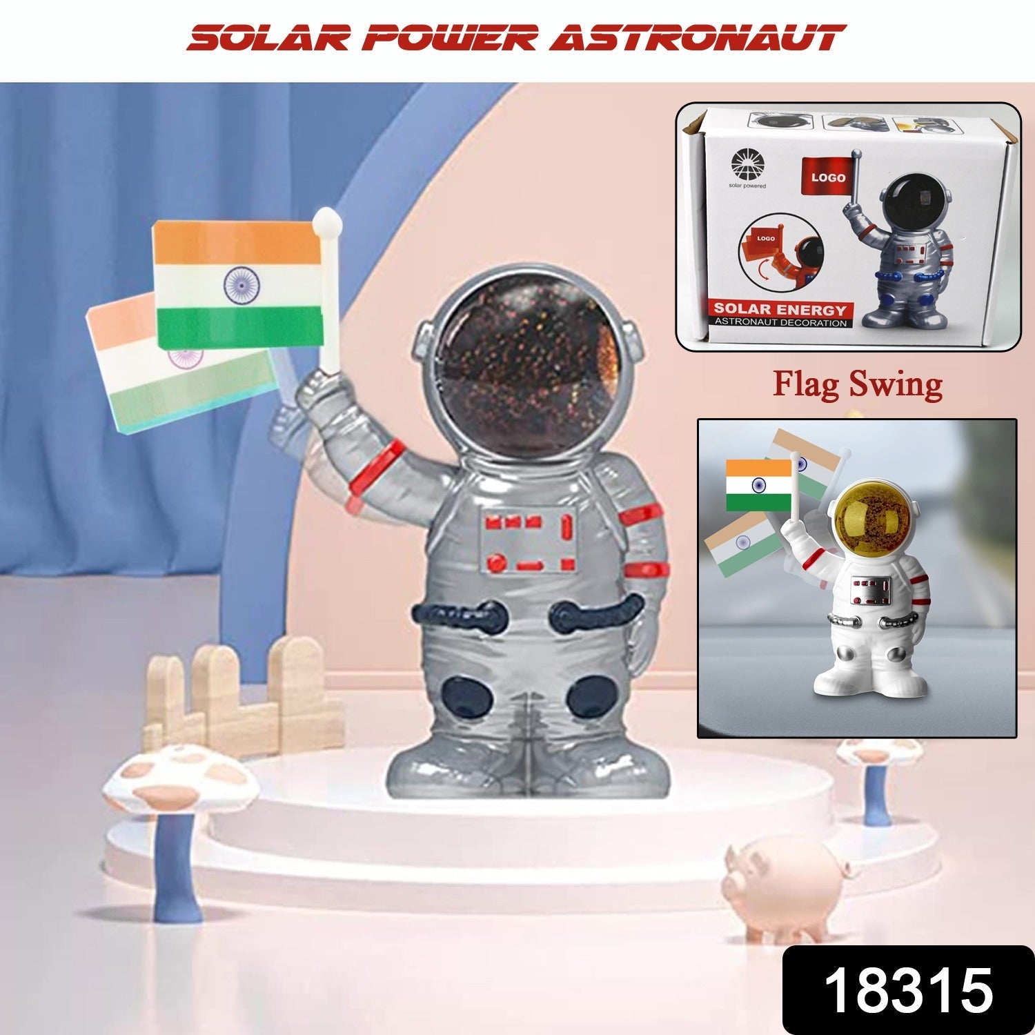 Astronaut Ornament Moving Hand