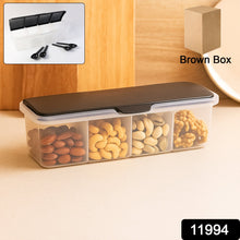Kitchen Multipurpose Air-tight 4 Sections Storage Containers / Masala Box (1 Set)